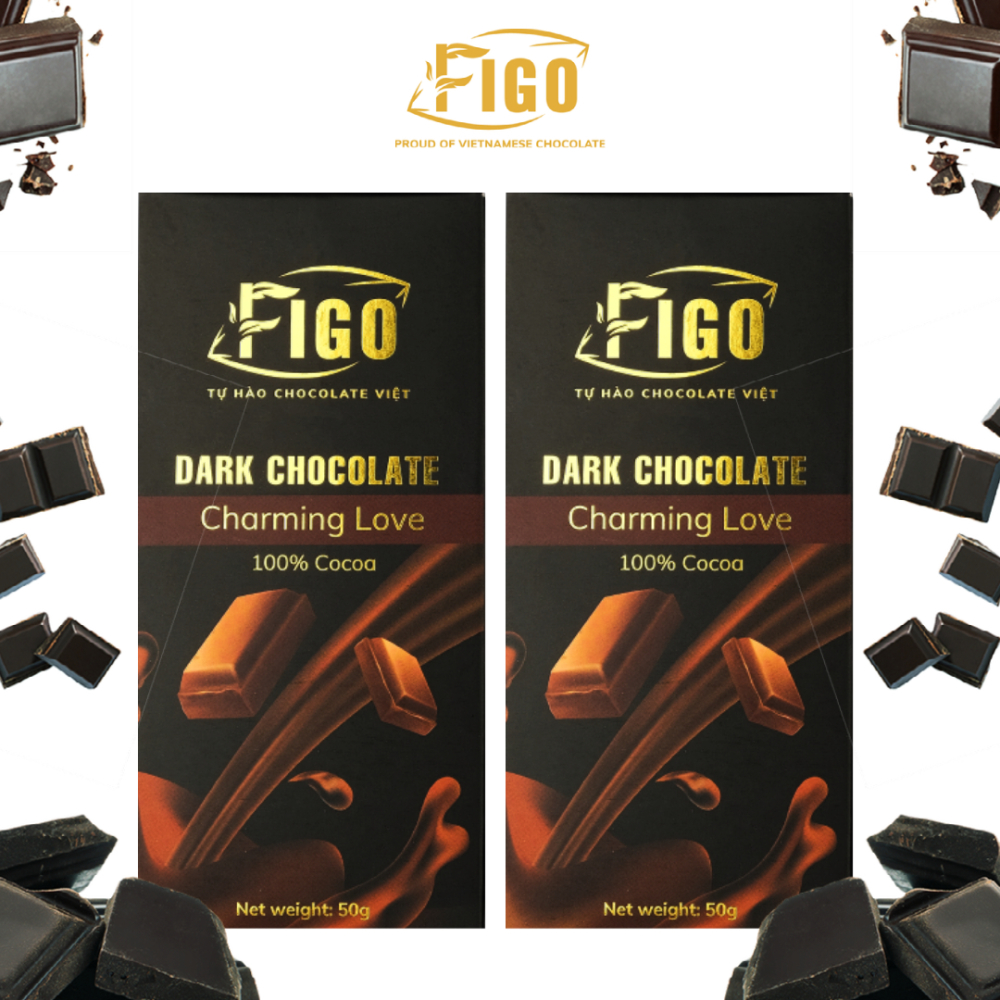 ダークチョコレート 100%カカオ 砂糖なし チャーミングラブ FIGO