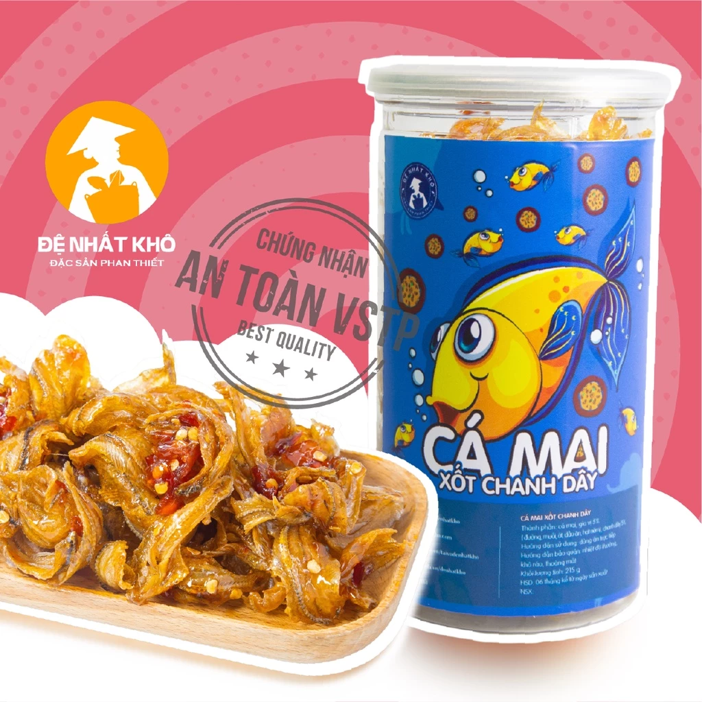 【デイニャットコー】ファンティエット特産 干しマイ魚 パッションフルーツソース仕立て - お手軽おやつ AV03 [230G]