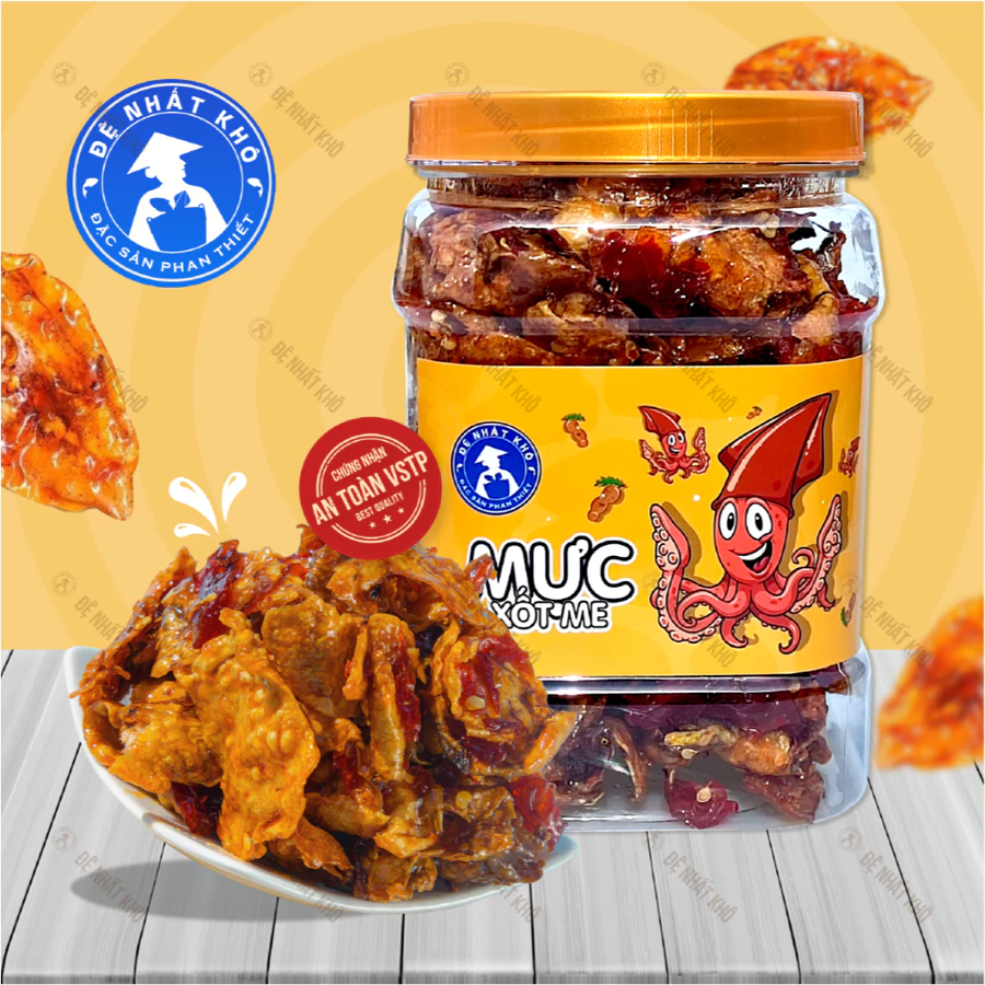 ファンティエット名物 デーニャットコー ココナッツ風味イカジャーキー 500g - 旨味がじゅわ～、お酒のつまみにも最高！