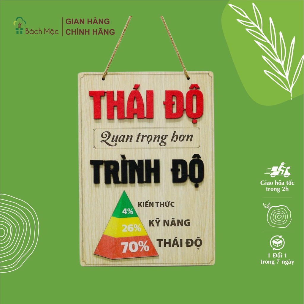 木製ボード "THAI DO" ベトナム語 スローガン 装飾用 BACH MOC