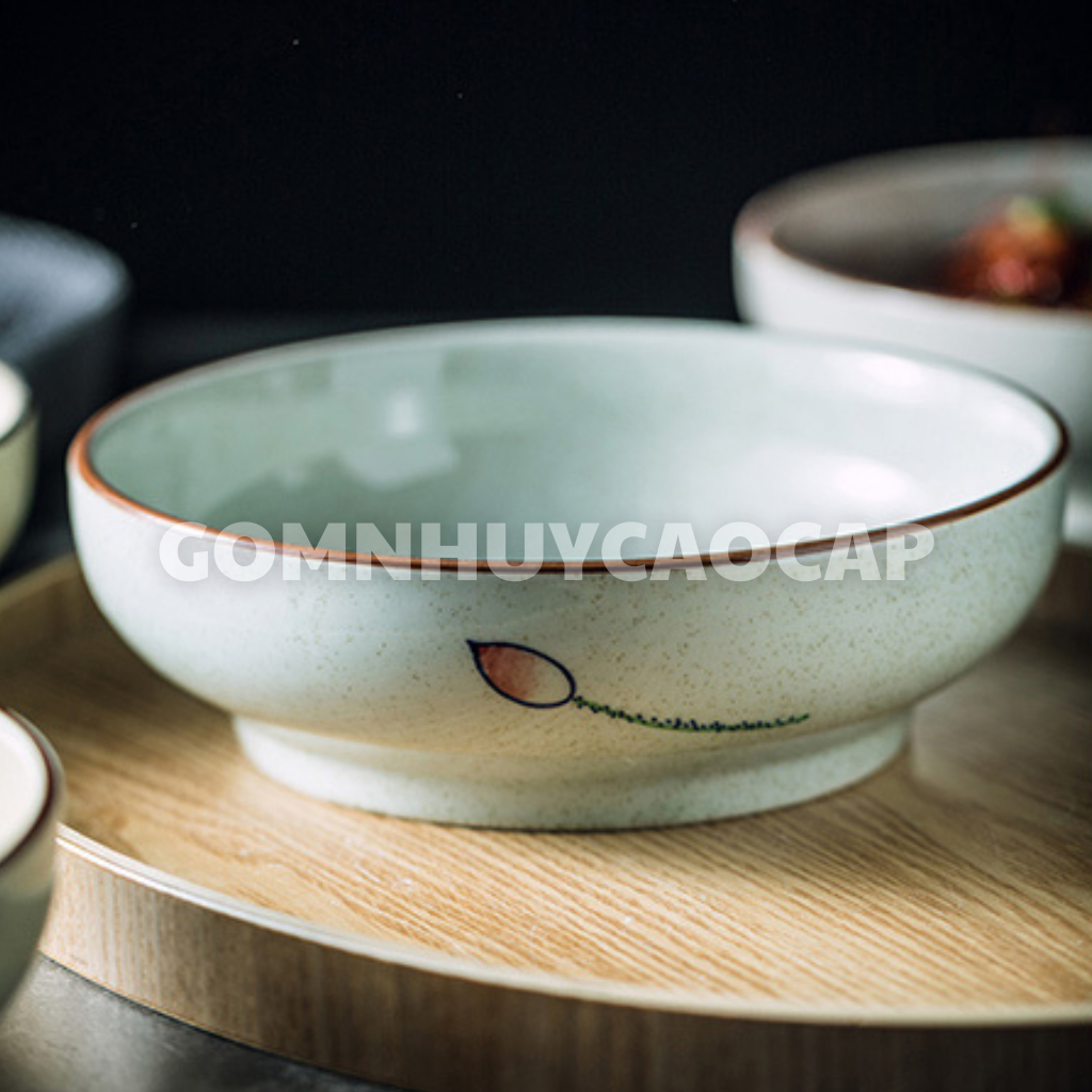 DecorNhưÝ TiểuCổ柄食器 ボウル 滑らか高級磁器 23cm DecorNhưÝ