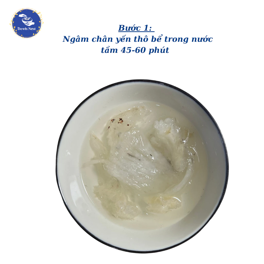 Dewis Nest 砕け燕の巣の足（原形）50g/100g - 純粋100% 清潔で毛が少ない、歯ごたえ抜群、栄養満点