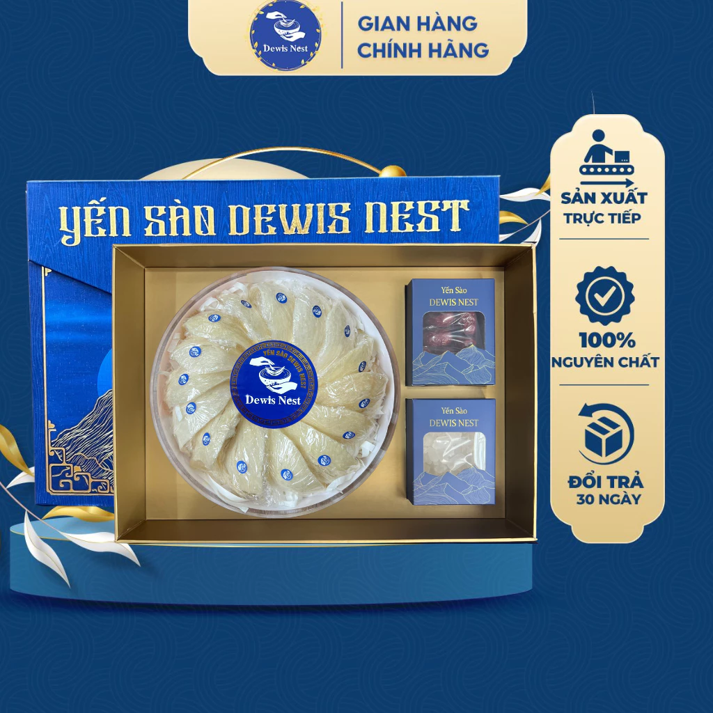 Dewis Nest プレミアム輸出用乾燥ツバメの巣（毛抜き済み）50g/100g - 100%純粋・水不使用