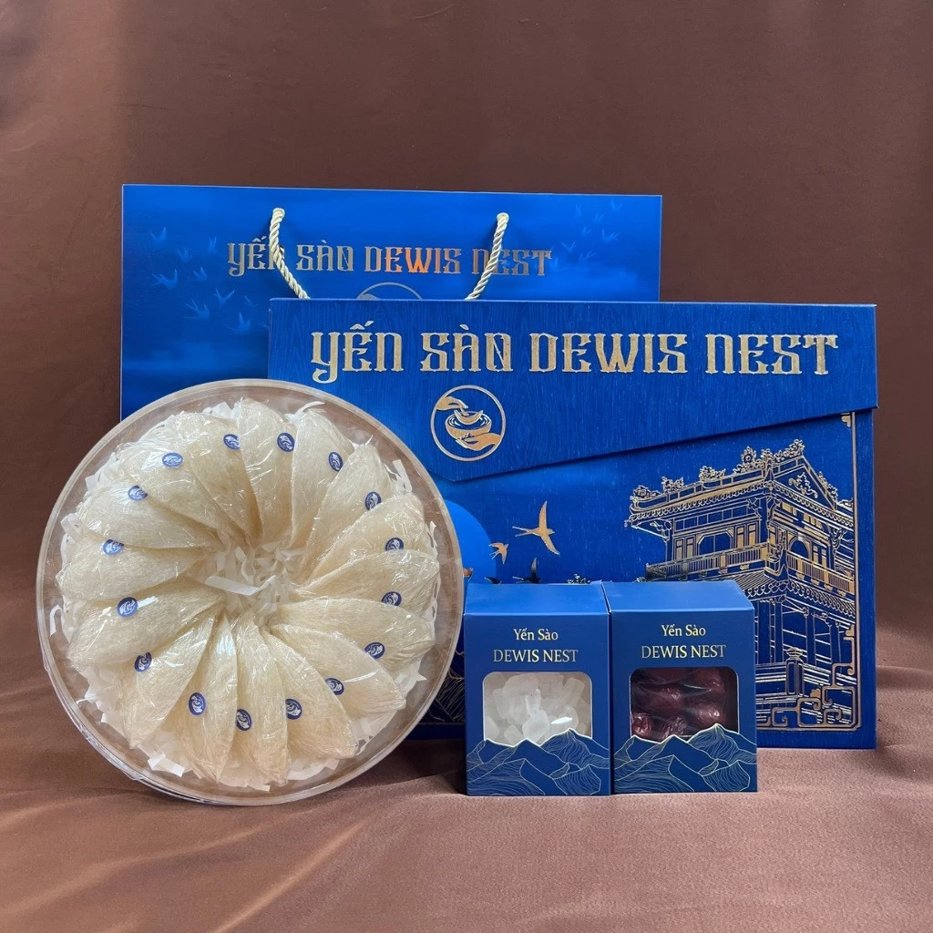 Dewis Nest 最高級カインホア産 精製ツバメの巣 5A成形タイプ 100g 豪華ギフトセット付 (889K相当)