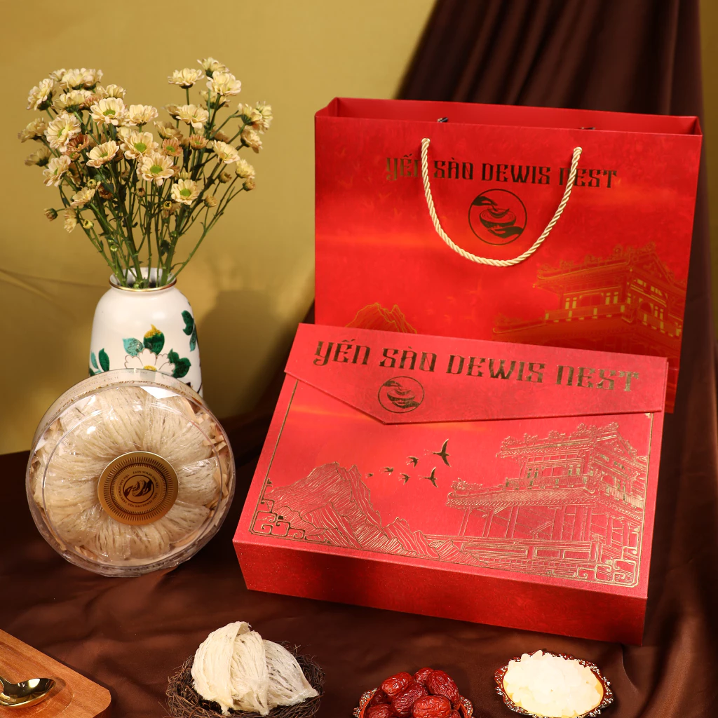 Dewis Nest 最高級カインホア産 精製ツバメの巣 5A成形タイプ 100g 豪華ギフトセット付 (889K相当)