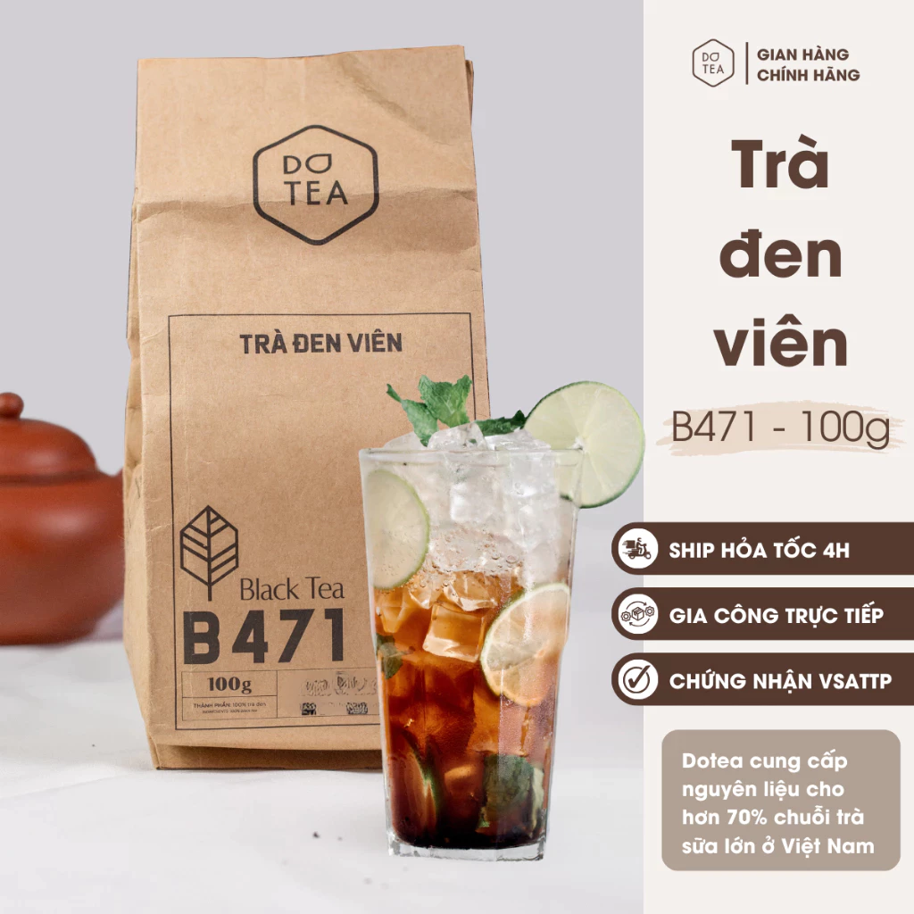 Dotea B471 粒状ブラックティー 100g – 濃厚な苦味と甘い余韻、芳醇な香り – フルーツティー・ミルクティー・普段使いに最適