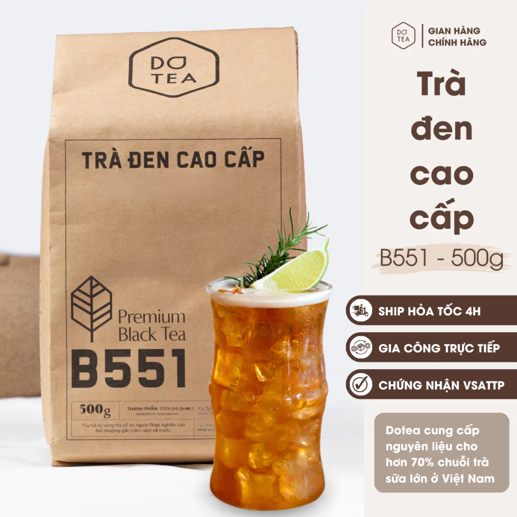 Dotea B551 高級紅茶 500g – 茶葉先端使用、まろやかでフルーティーな自然な香り、甘い後味