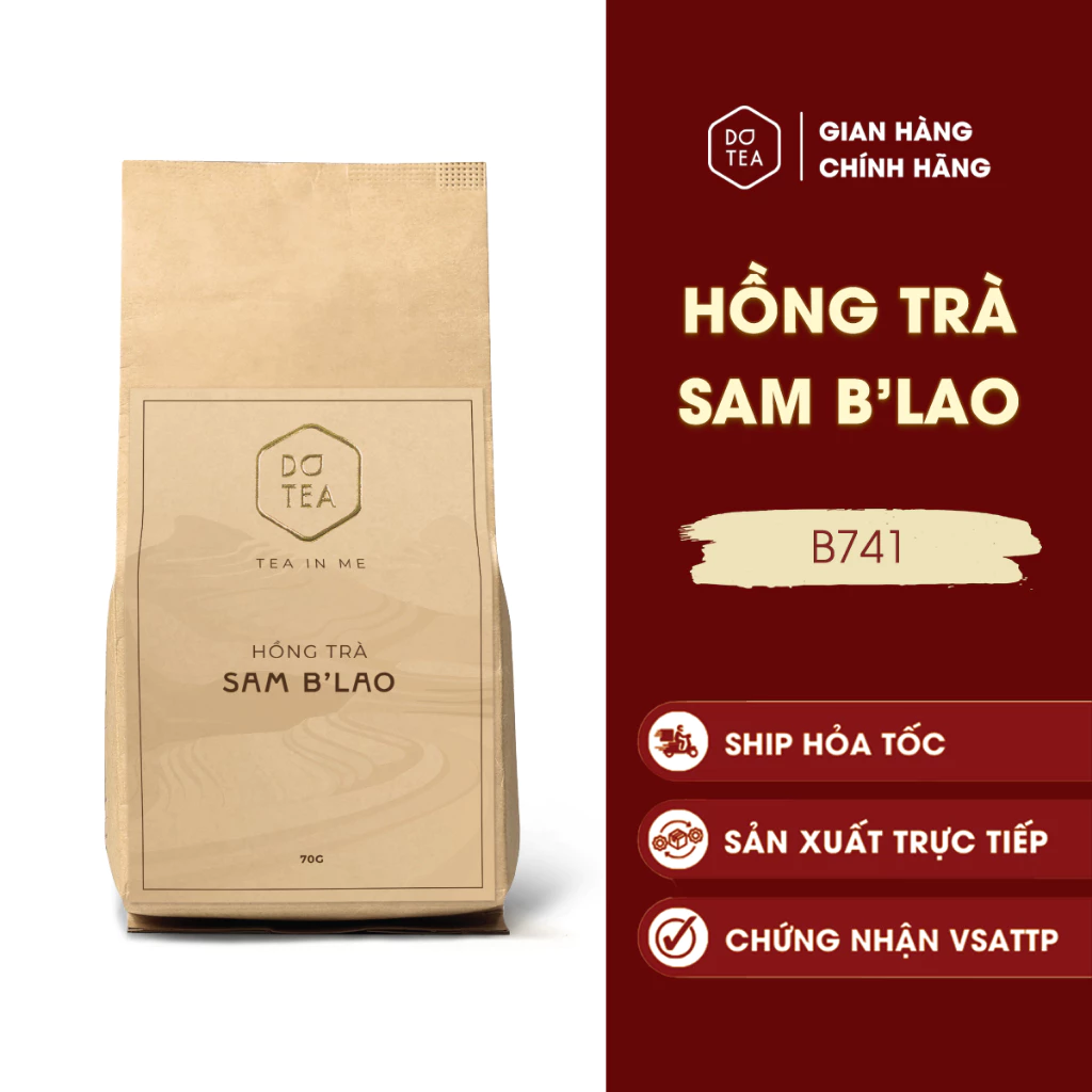 Dotea サムB'ラオ紅茶 完熟フルーツ＆サトウキビの香り 70g (甘い余韻、苦味控えめ)