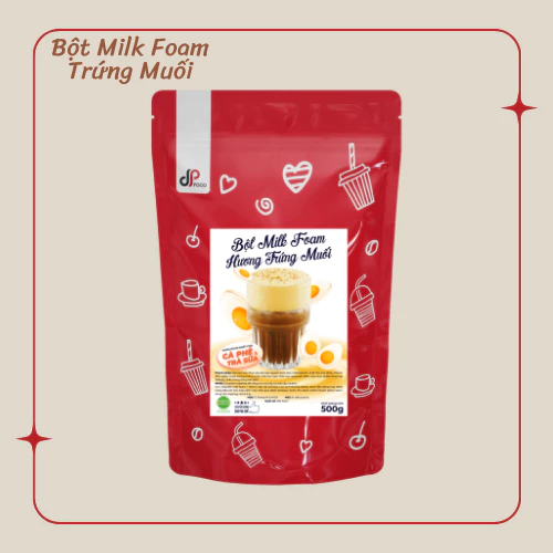 DPフード 塩卵ミルクフォームパウダー 500g – 濃厚な塩味とクリーミーさ、カフェ品質のトッピング