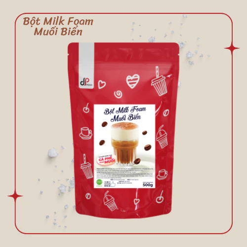 DPFood シーソルトミルクフォームパウダー 500g - ベトナム塩コーヒー専用