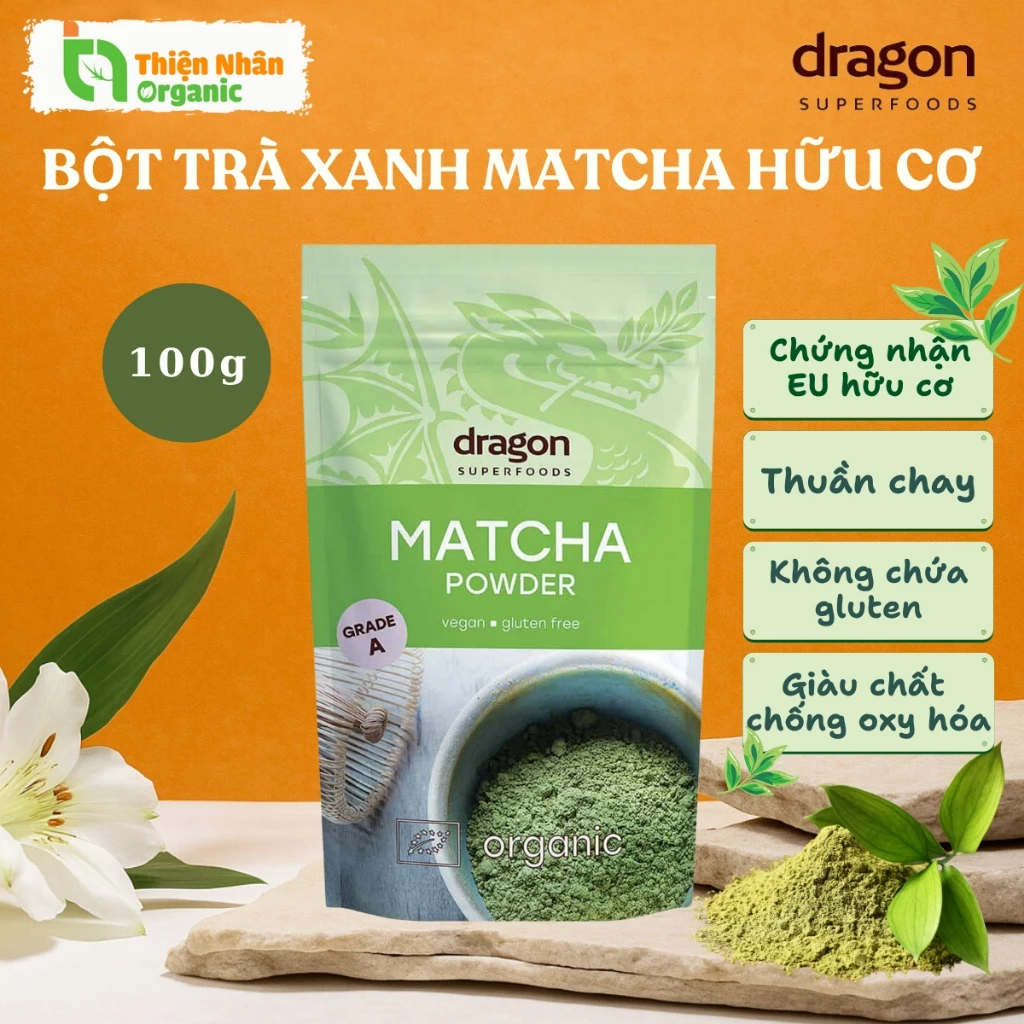 ドラゴンスーパーフーズ オーガニック 抹茶 セレモニアル 100g