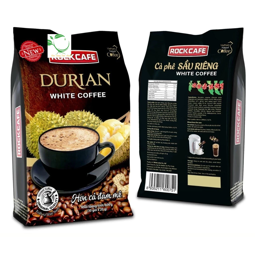 ドリアンコーヒー RockCafe Ruvask ホワイトコーヒー 600g (新モデル) - DURIAN CAFE