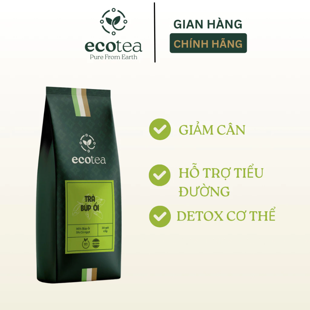 Ecotea グアバ葉茶 デトックス＆ダイエット 血糖値ケアに | 30ティーバッグ x 3g
