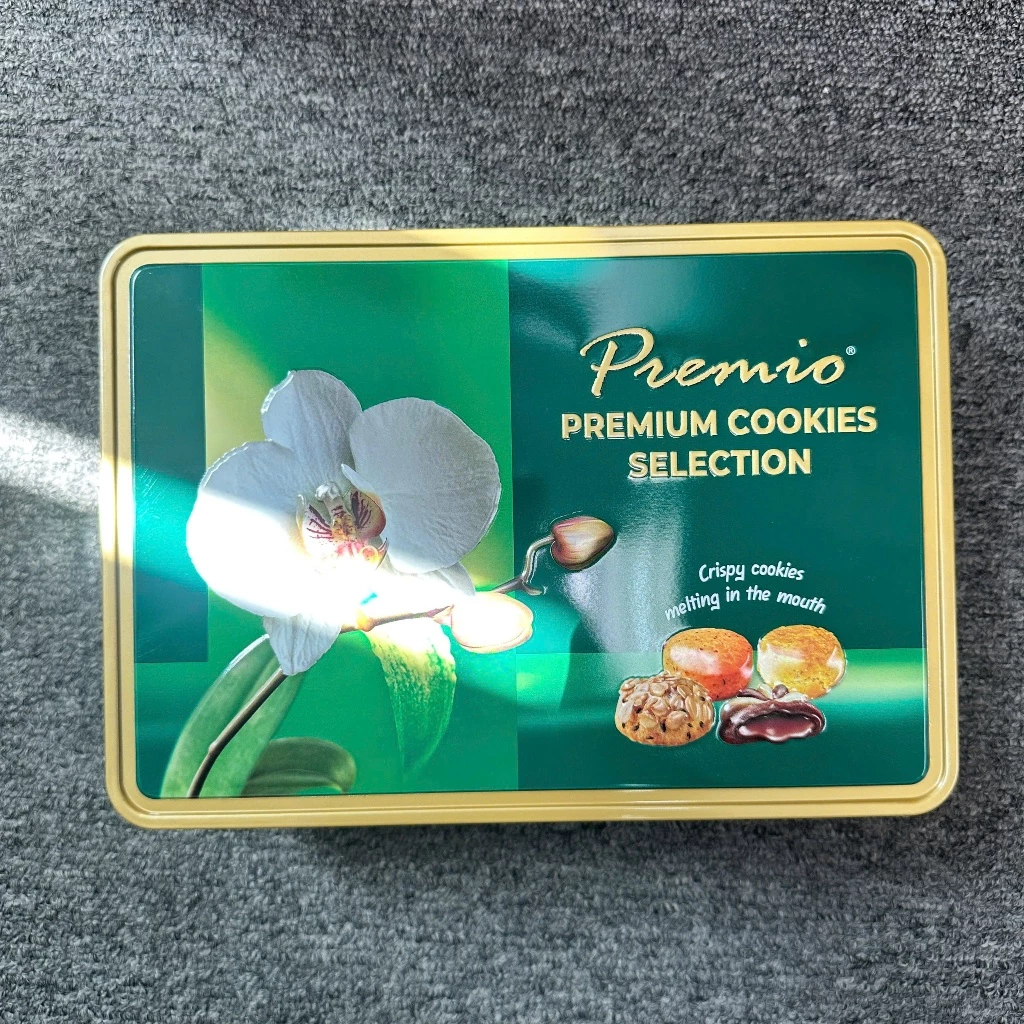 マレーシア直輸入 El Gato プレミオ プレミアムバタークッキー 220g 緑缶