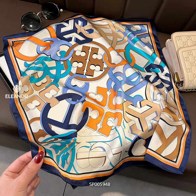 エレノアアクセサリー 70x70cm スカーフ バンダナ ターバン ファッション小物 モデル5948