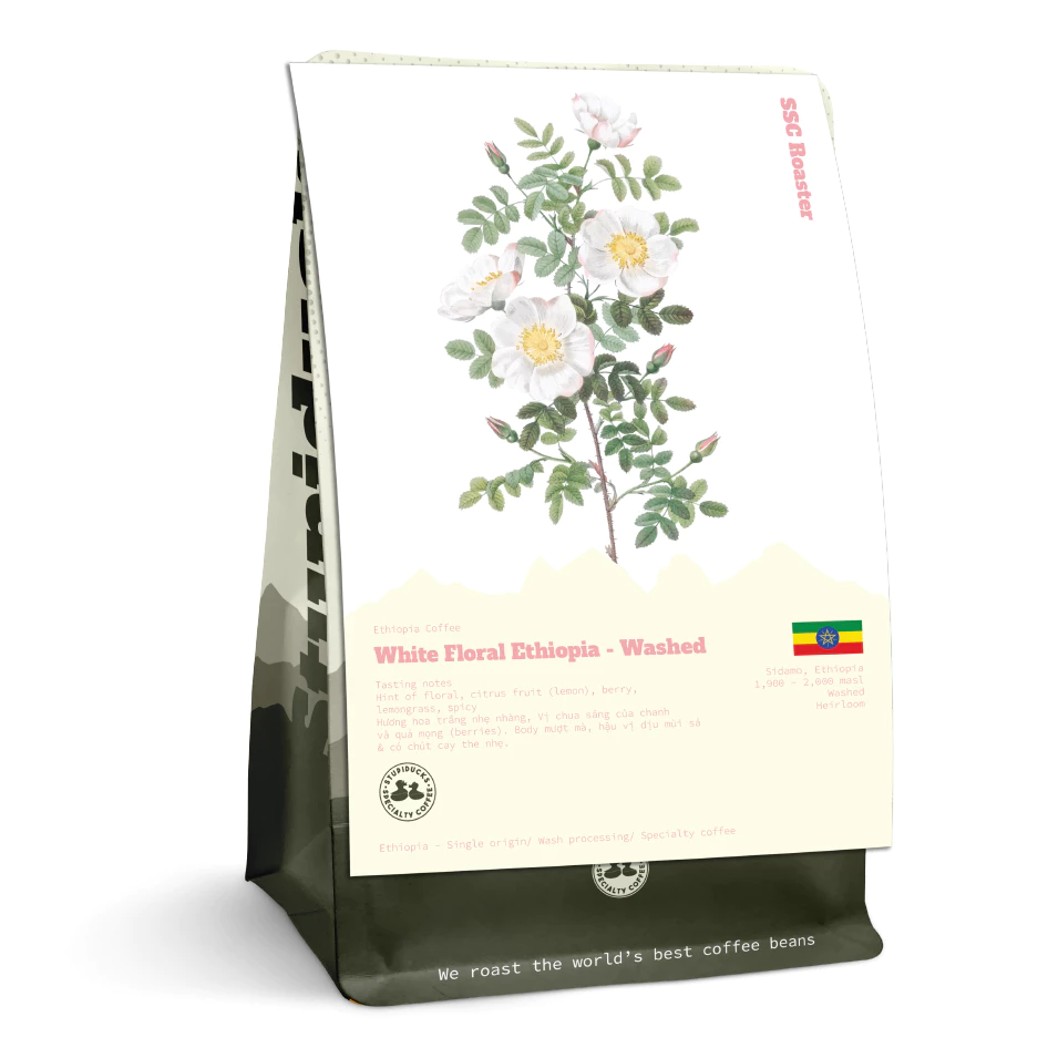 エチオピア ゲデブ産 ホワイトフローラル ヘアルーム ウォッシュド スペシャルティコーヒー 粉 150g - エスプレッソ用 細挽き