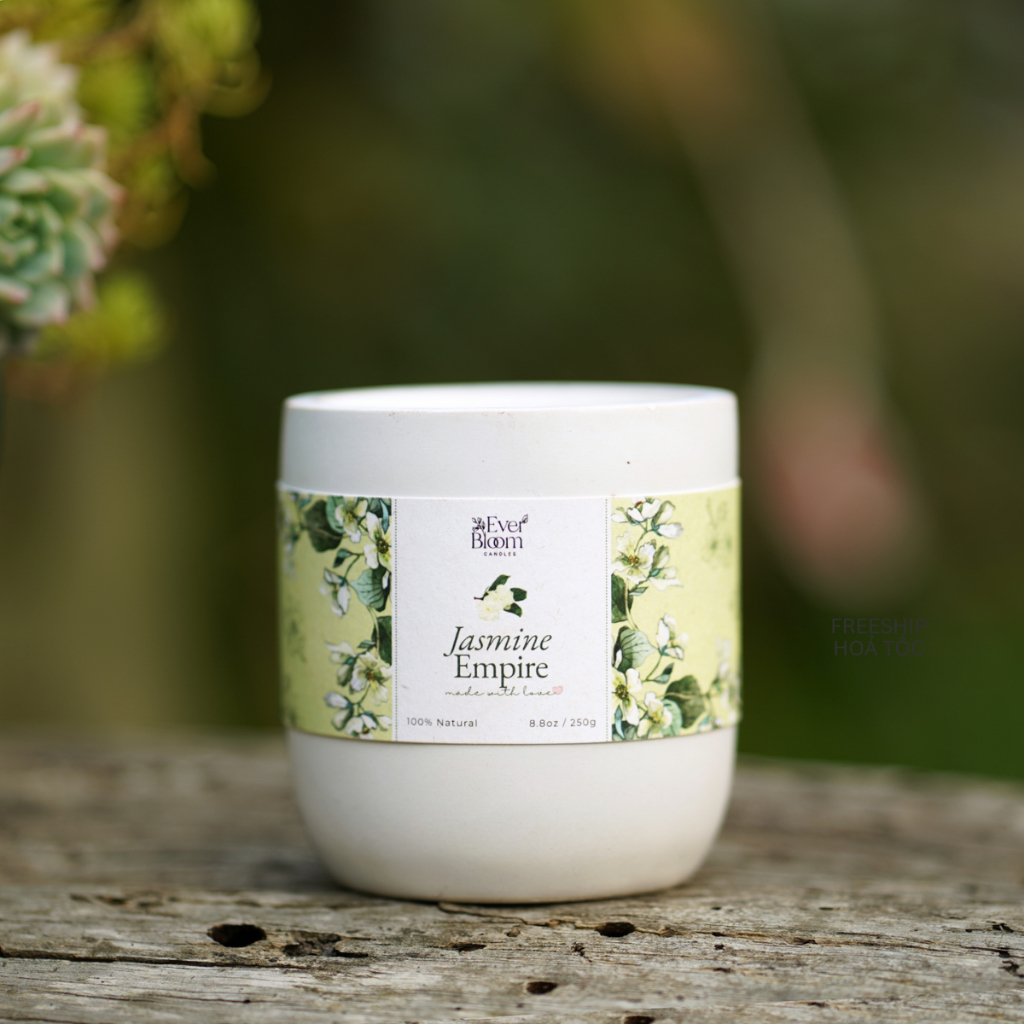 Ever Bloom ジャスミン 芳香キャンドル ギフトラッピング付き 150g