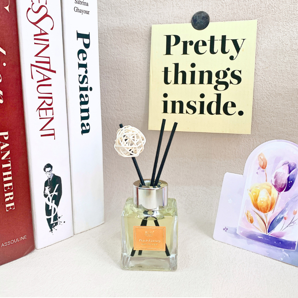 Ever Bloom ピーチファンタジー ルームディフューザー 甘い桃の香り 50ml エバーブルーム