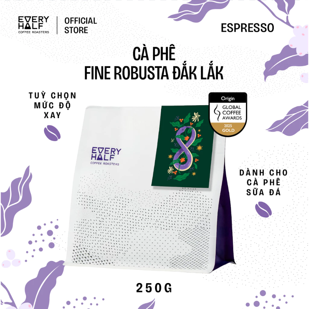 Every Half ダクラク産ファインロブスタ スペシャルティコーヒー豆 250g