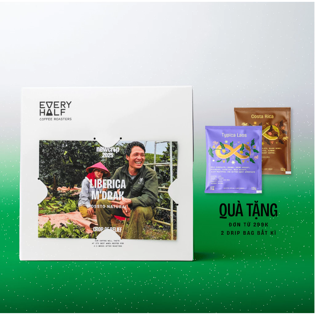 Every Half M'Drak リベリカ種スペシャルティコーヒー粉 - ニュークロップ2025 エスプレッソ用 極細挽き 200g