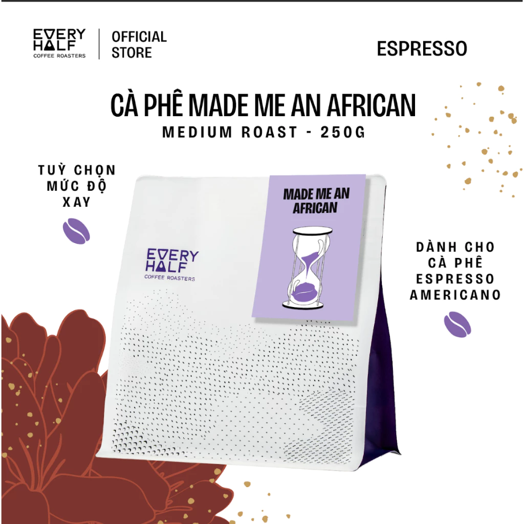 エブリハーフ アフリカ産 スペシャルティ アラビカ エスプレッソ 250g