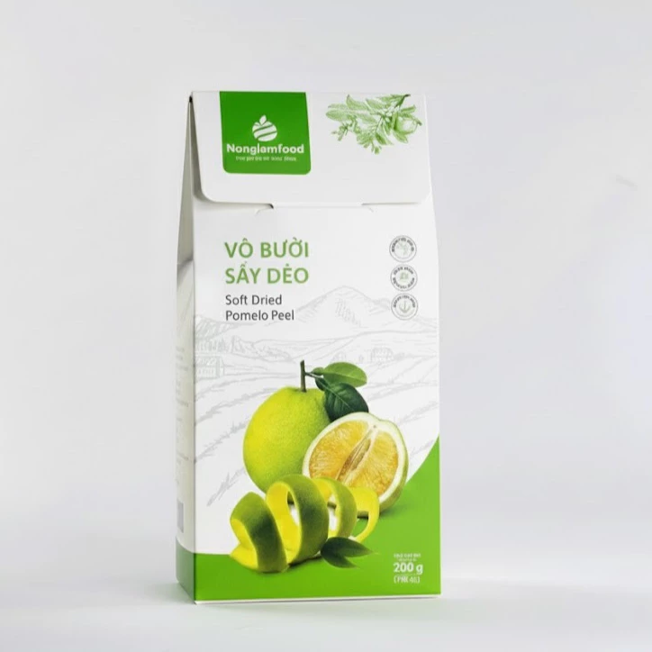【最高級輸出品質】Nonglamfood ソフトドライグレープフルーツピール 200g - ダイエット＆自然免疫力アップに