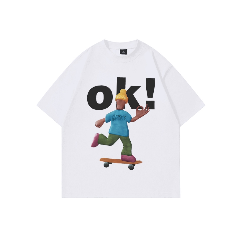 レッドレーベル FACEプリントTシャツ ユニセックス オーバーサイズ 綿100% Mサイズ RedLabel