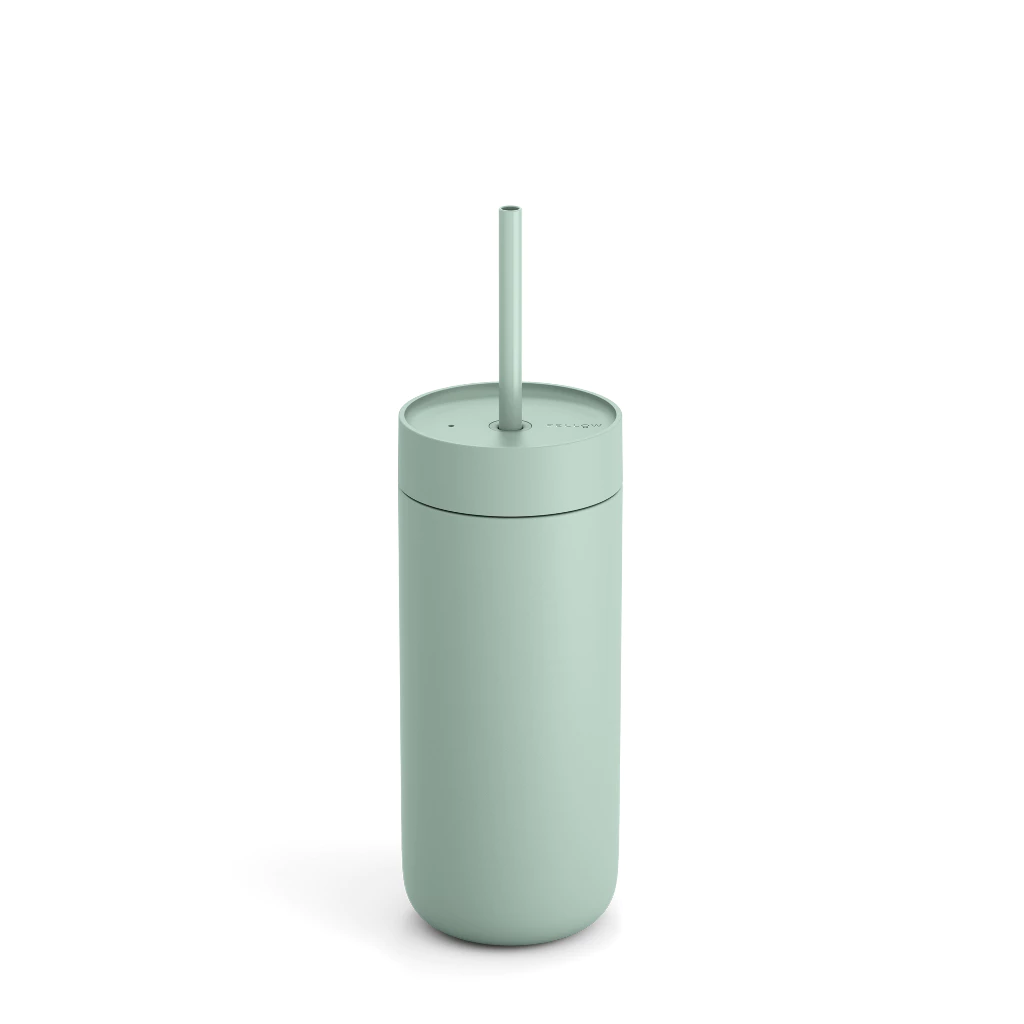 Fellow Carter Cold タンブラー 475ml/16oz | ミントチップ - セラミック加工 - ストロー付き