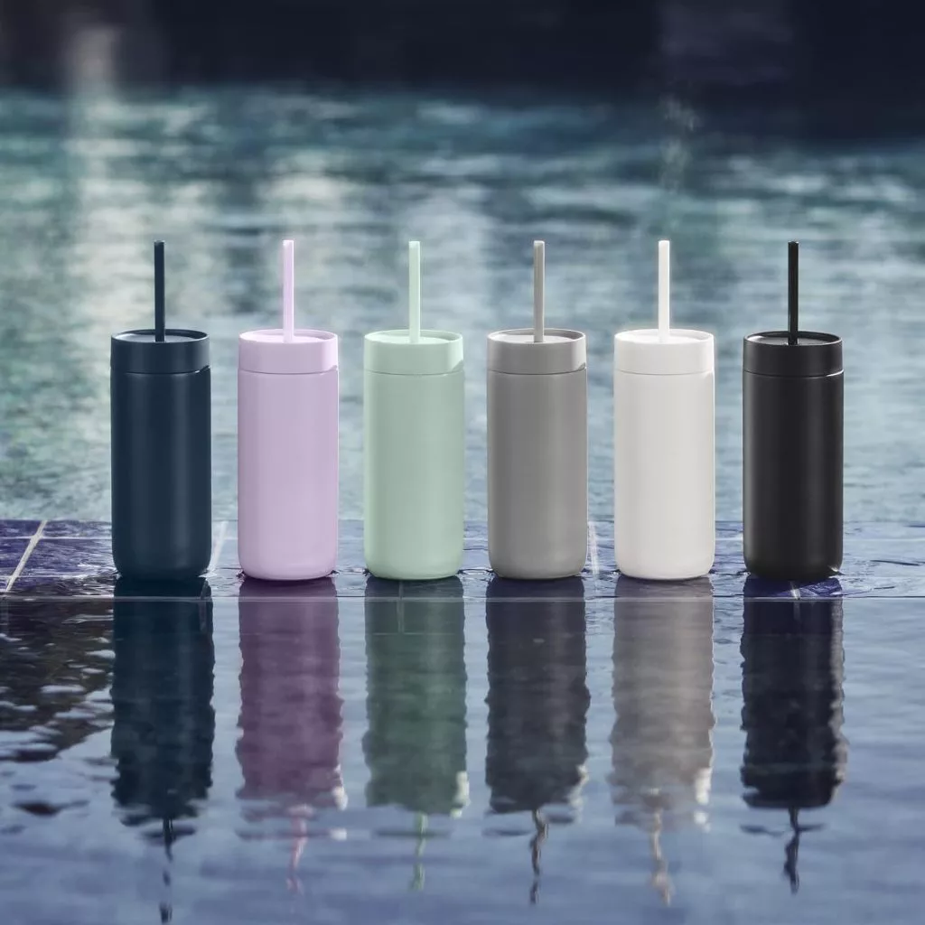 フェロー カーターコールド タンブラー 591ml (20oz) マットブルーストーン | セラミックコーティング | ストロー付き