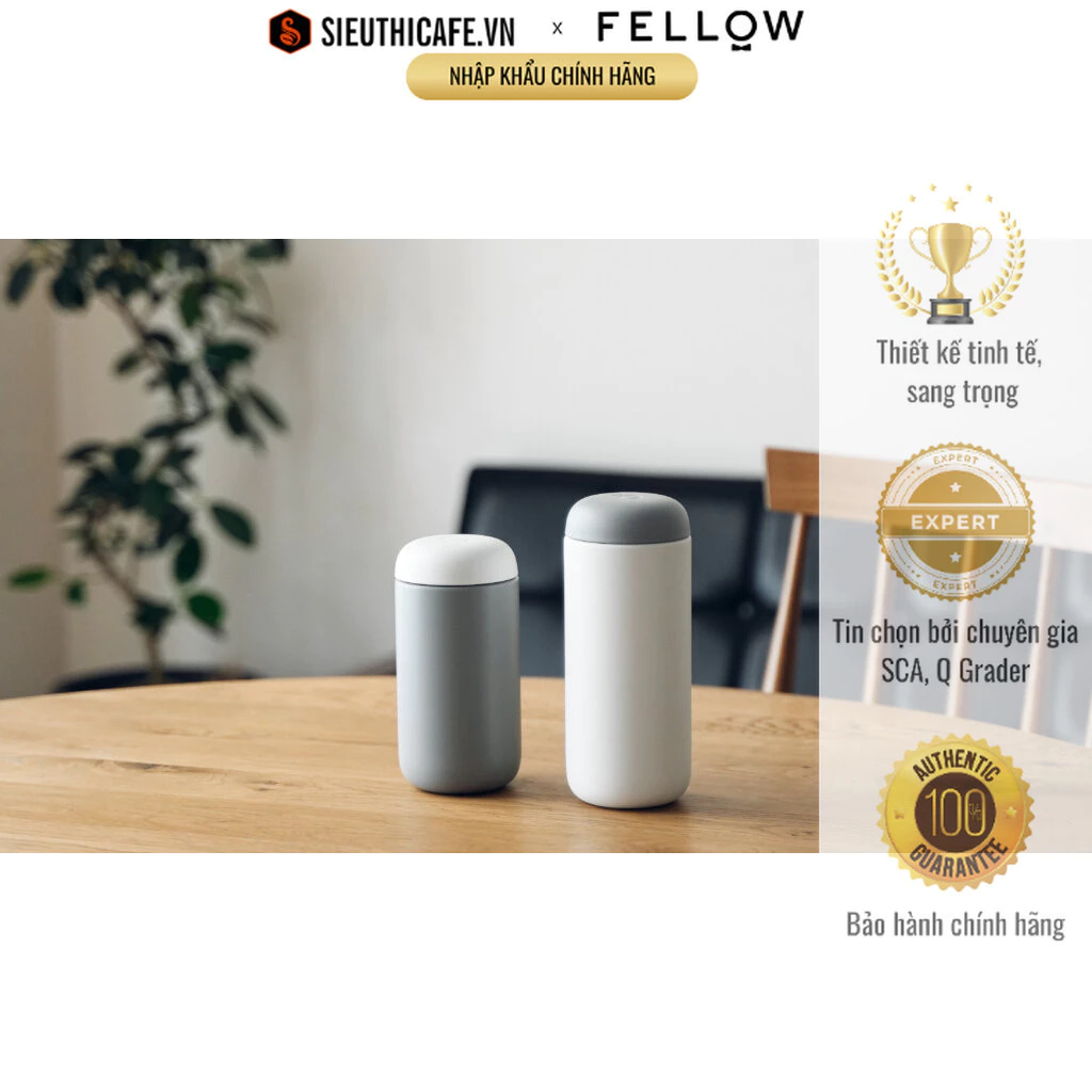 Fellow Carter Move Mug + スプラッシュガード 475ml マットグレー セラミック内壁 | 正規品