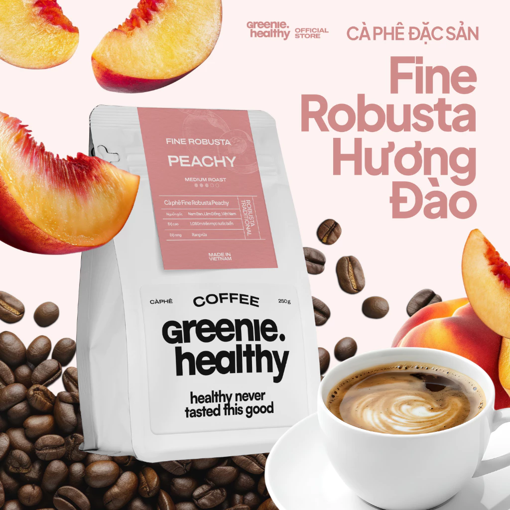 ファインロブスタ スペシャルティコーヒー豆 桃の香り 500g - 繊細な甘みと魅惑的な余韻