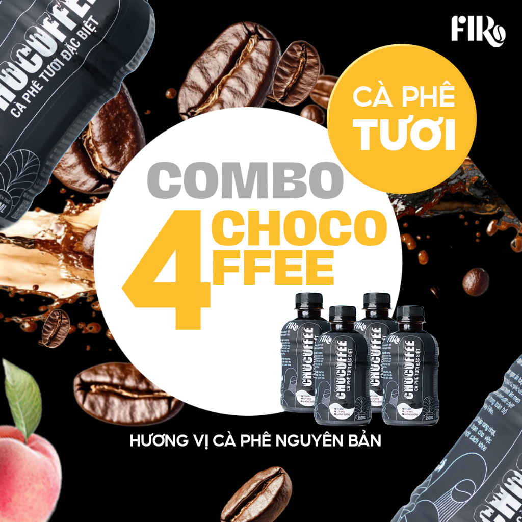 FIRO Chocoffee Cold Brew Original 250ml x 4 Bottles