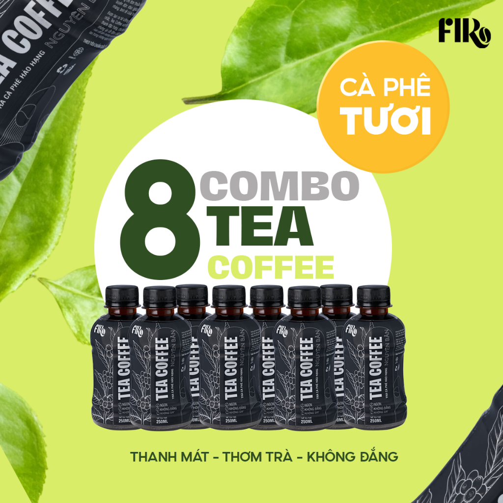 FIRO Tea Coffee Cà phê cold brew đóng chai Trà & Cà phê Thanh nhẹ, 低カフェイン, 250ml  FIRO