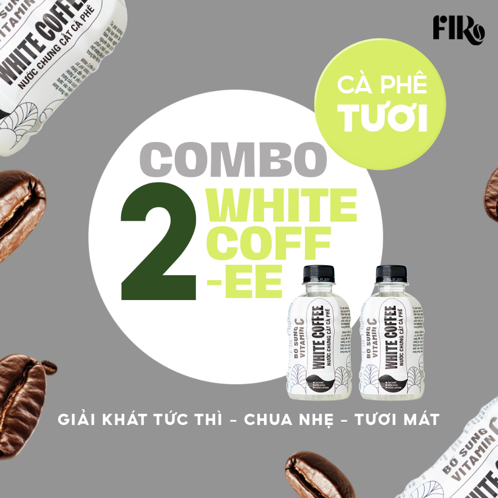 FIRO White Coffee 白珈琲 カフェインレス飲料 ビタミンC補給 250ml×2本セット FIRO