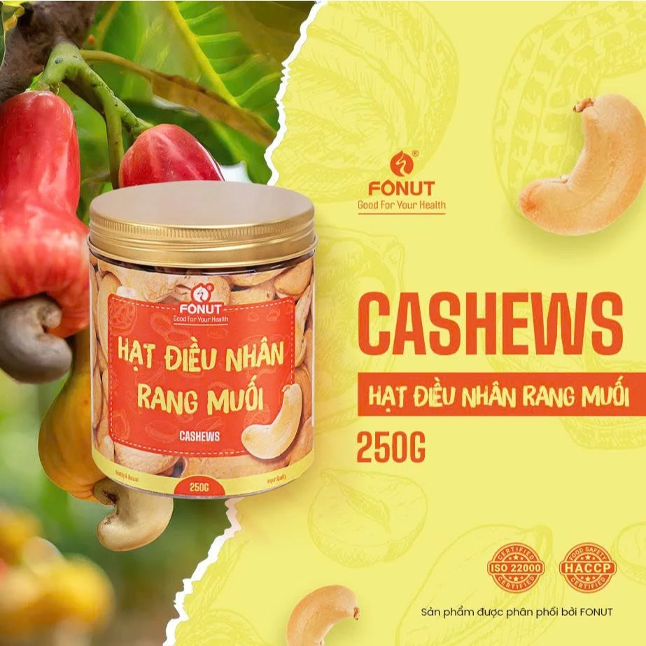 フォンナット ベトナム産ビンフックカシューナッツ（ローストソルト・無殻）250g