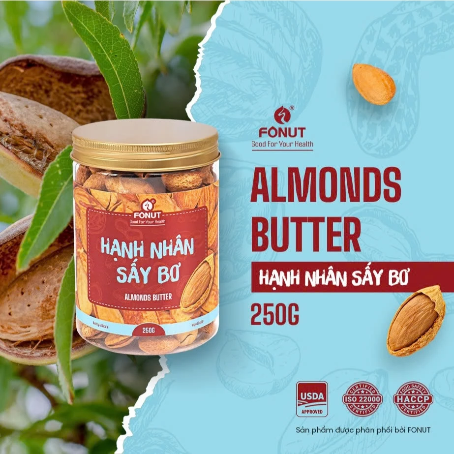 フォナット バターローストアーモンド 250g（栄養満点スナック＆製菓用）
