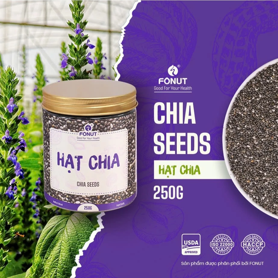 FONUT ヘルシーチアシード 250G – 栄養満点スーパーフードで健康ダイエットをサポート