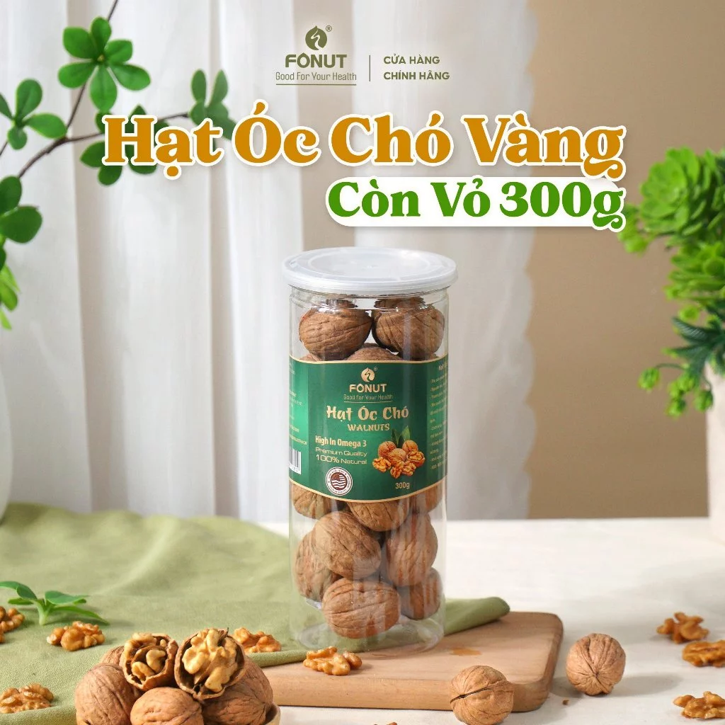Fonut 殻付きゴールデンくるみ 300g – 妊婦さん・ダイエットに最適な栄養満点ナッツ