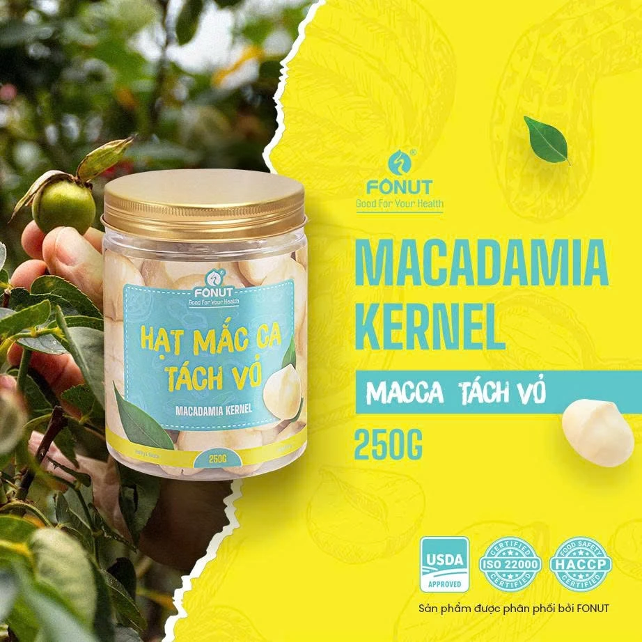 FONUT 殻なしマカダミアナッツ 250g オーストラリア産 大粒 栄養豊富 妊婦 置き換えダイエット ナッツミルク用