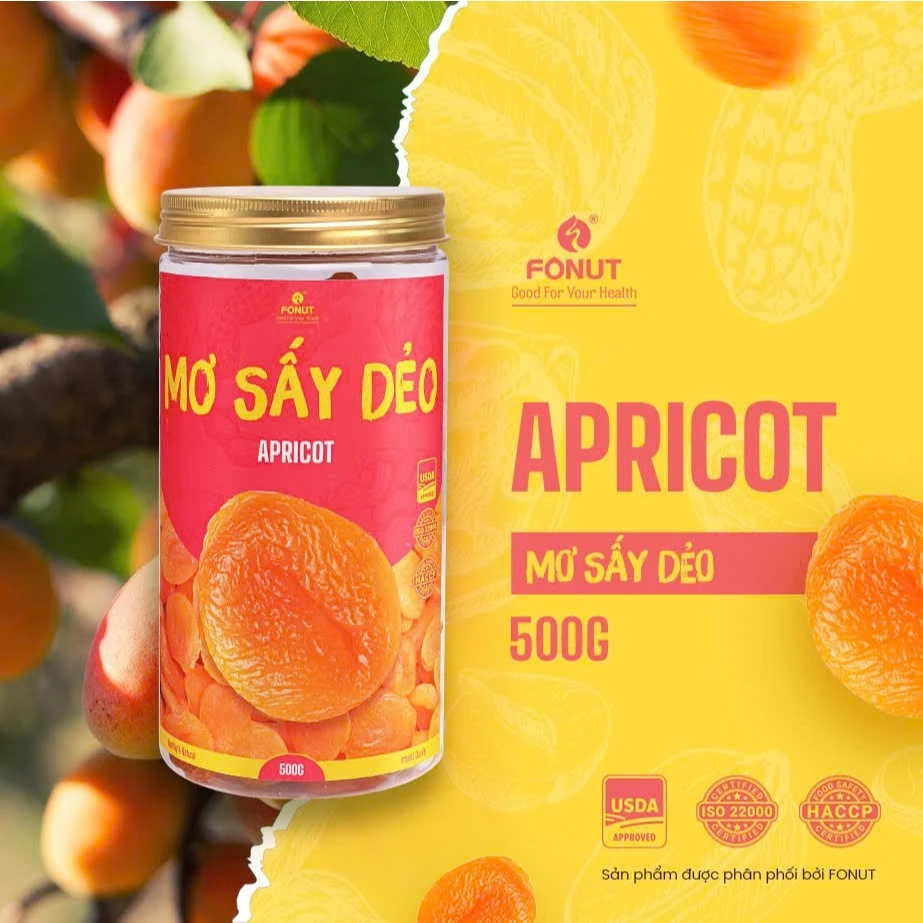 トルコ産フォナット半生あんず（500g）- 完熟濃厚ドライフルーツ、ダイエット・妊婦さんのおやつに最適