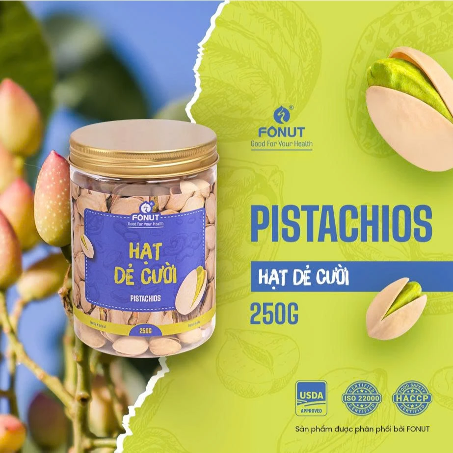 フォナット 無漂白ピスタチオ 250g アメリカ産 栄養豊富 ヘルシースナック ナッツミルクに