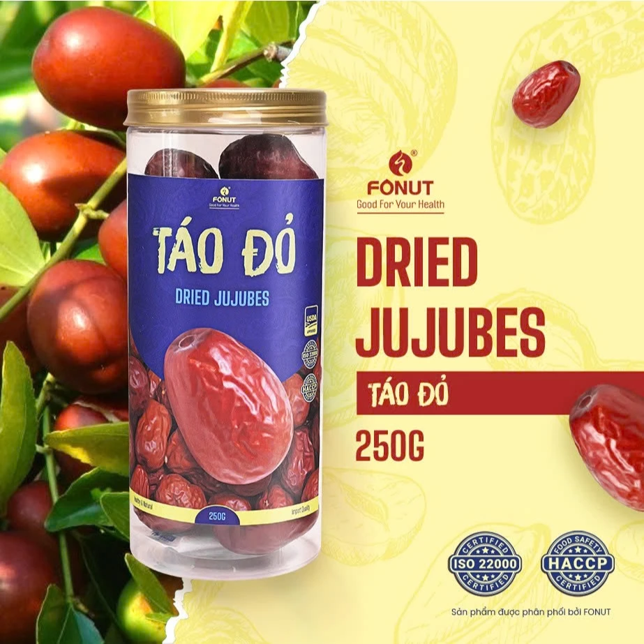 Fonut 新疆特級ドライ紅棗（なつめ）250g