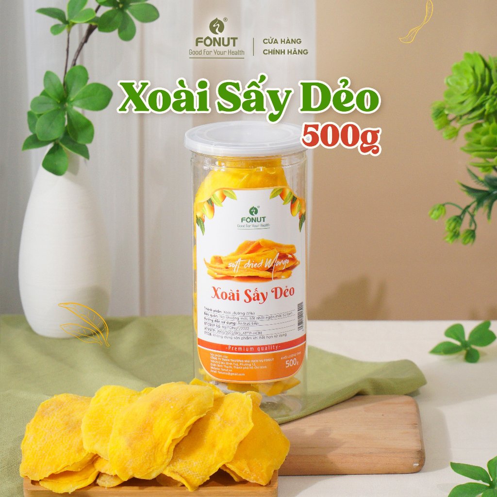 Fonut デライト マンゴードライフルーツ 天然甘酸っぱい 500g Fonut