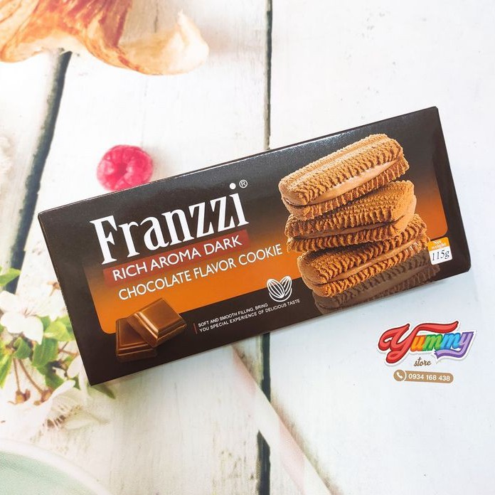 フランツィ アイスクリームクッキー 115G 日付新ダークチョコレートフレーバー