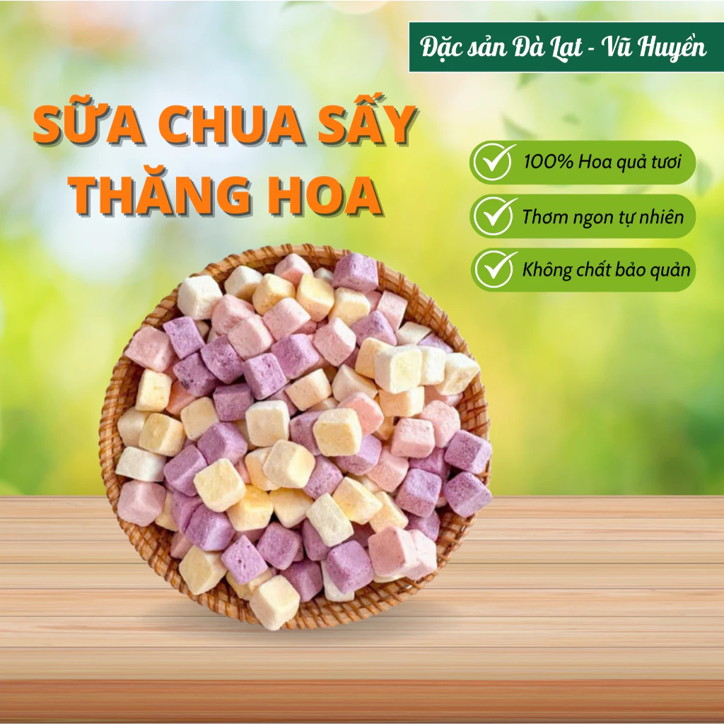 フリーズドライヨーグルトミックス4種味 300g ジップ袋入り - サクサク食感・乳酸菌たっぷり・消化をサポート