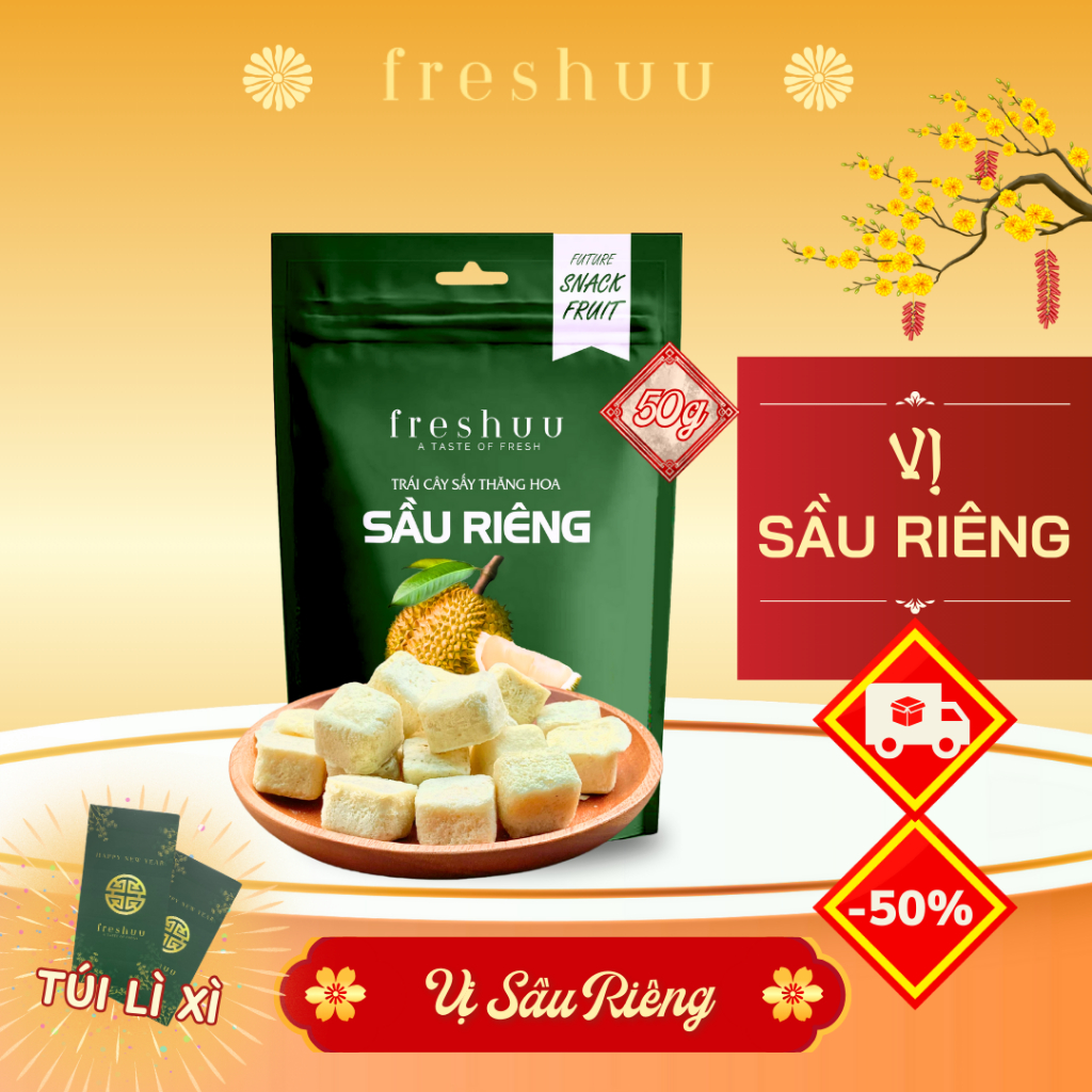 Freshuu フリーズドライ ドリアン 無添加 ベトナム産 50g Freshuu