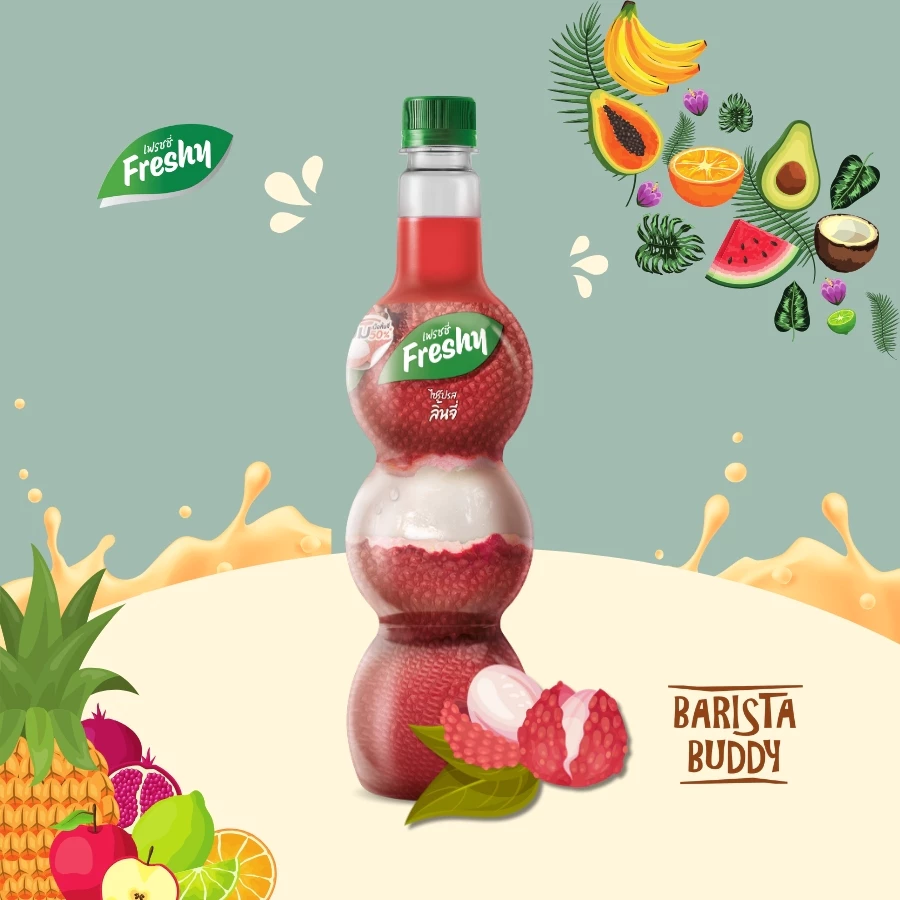 フレッシュライチフレーバーシロップ Freshy (飲料用原料) - ライチシロップ
