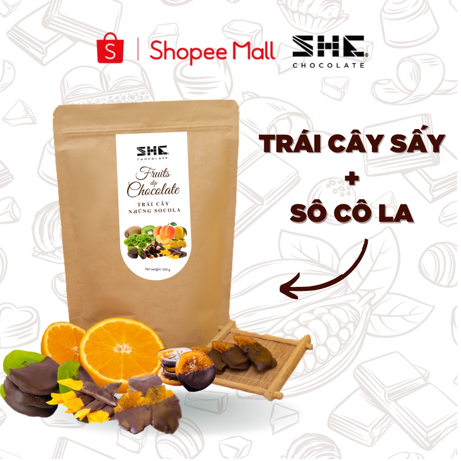 フルーツのチョコレートディップ 4種類 (オレンジ、金柑、マンゴー、キウイ)  500g SHE Chocolate