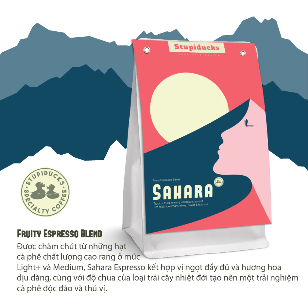 Stupiducks SSC Roaster フルーツエスプレッソアラビカサハラ 極細挽きコーヒー粉 500g