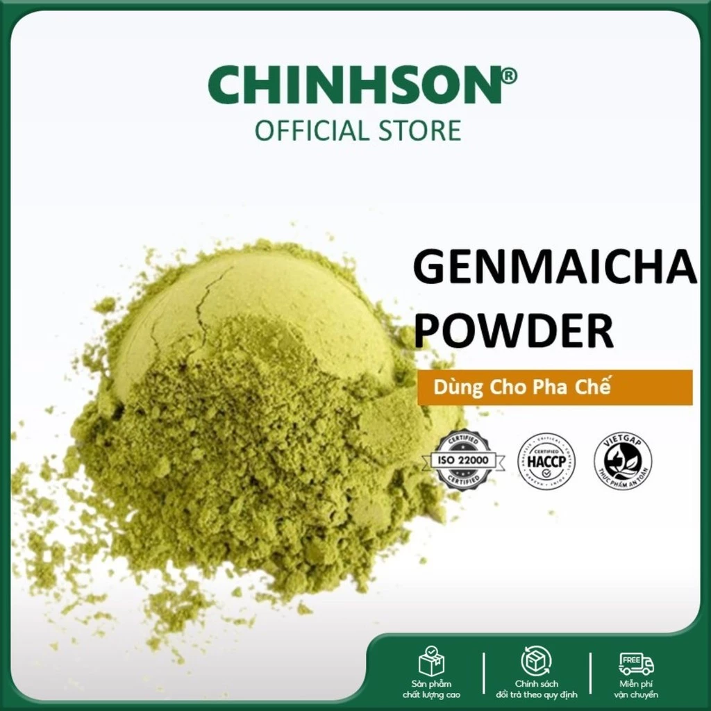 富士玄米茶パウダー CHINHSON 1000g | 日本技術の焙煎玄米茶粉末 | ドリンク・お菓子作りに